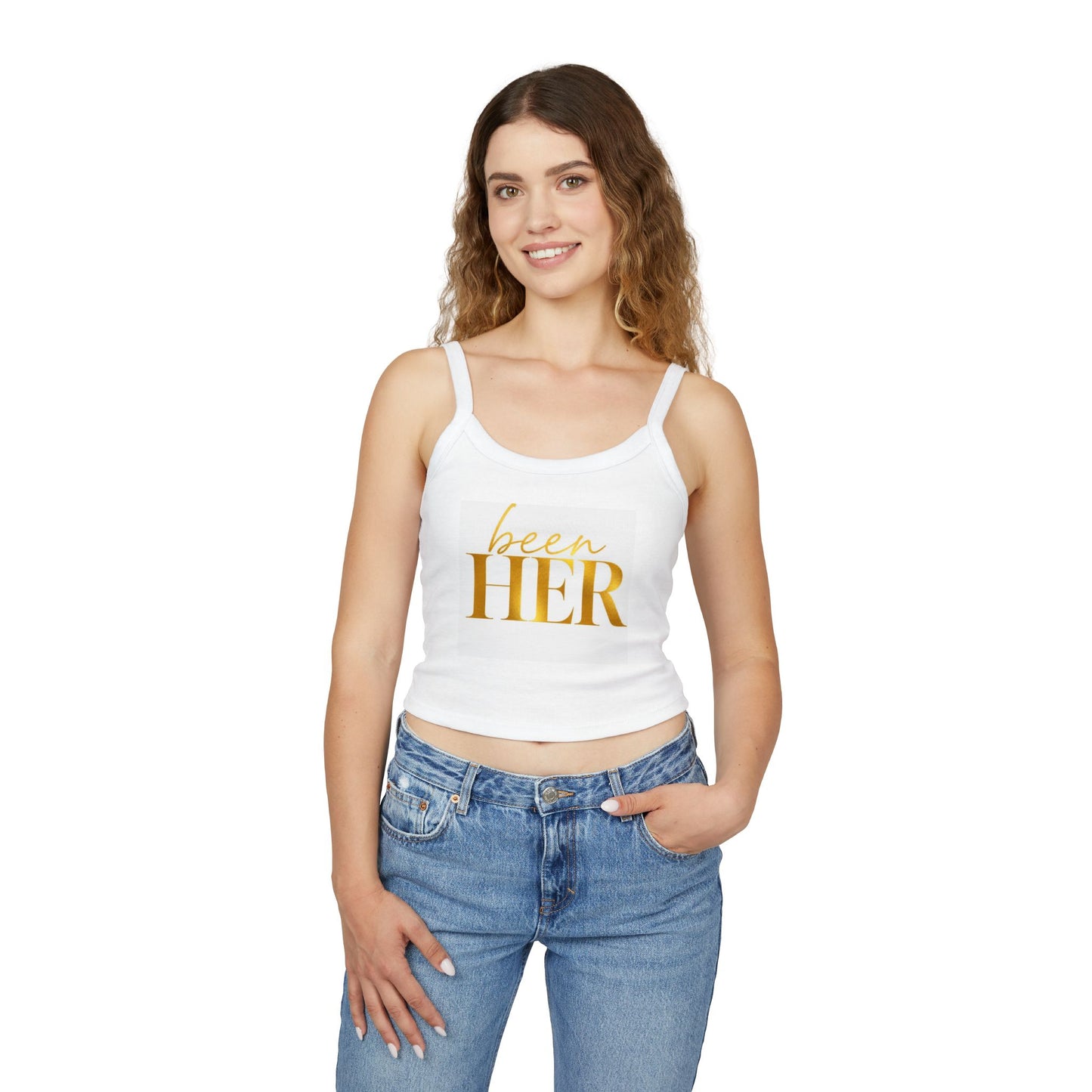 Been Her Spaghetti Strap Graphic Tank